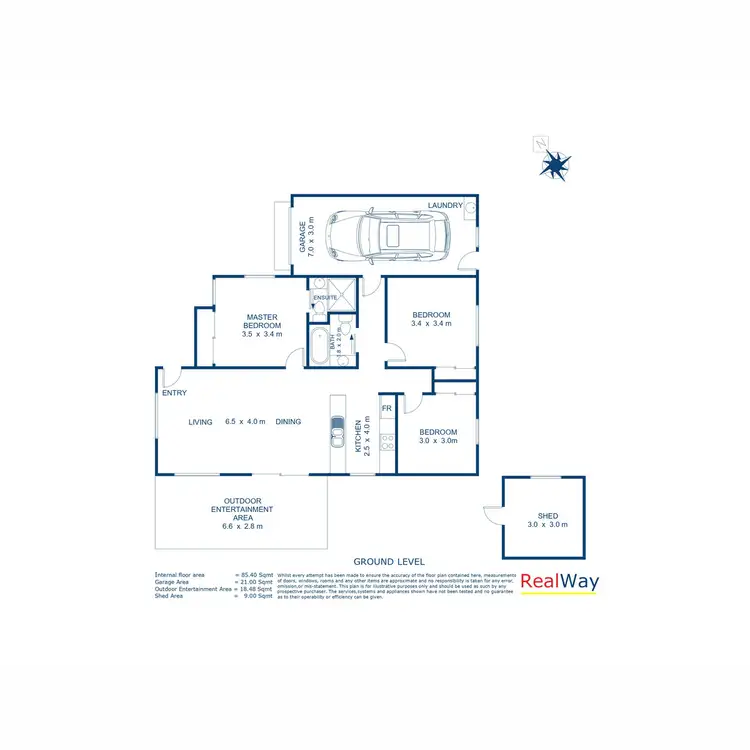 Floorplan of Homely unit listing, 2/213 New England Highway, Harlaxton QLD 4350