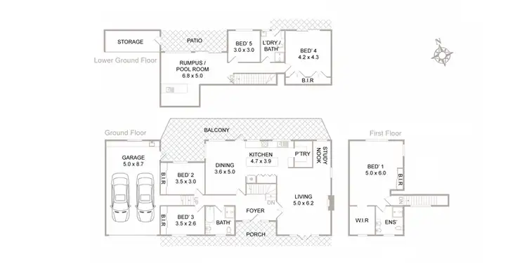 Floorplan of Homely house listing, 9 Mullion Close, Hornsby Heights NSW 2077