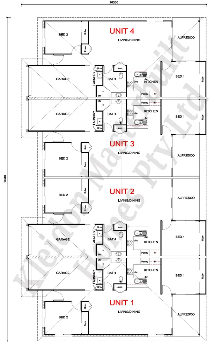 Floorplan of Homely flat listing, 1-4/24 Water Street, Bundaberg South QLD 4670