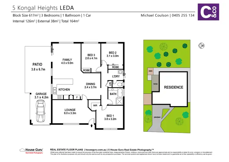 Floorplan of Homely house listing, 5 Kongal Heights, Leda WA 6170