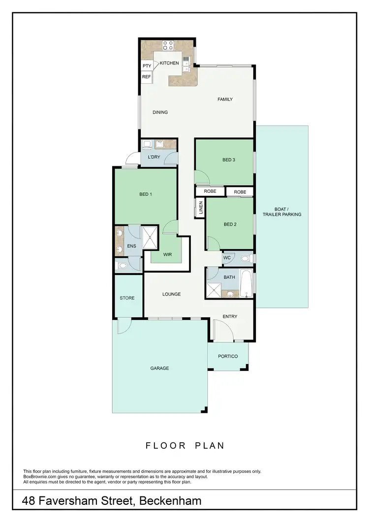 Floorplan of Homely house listing, 48 Faversham Street, Beckenham WA 6107