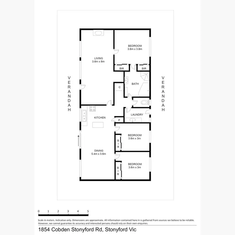 Floorplan of Homely rural property listing, 1854 Cobden Stonyford Road, Stonyford VIC 3260