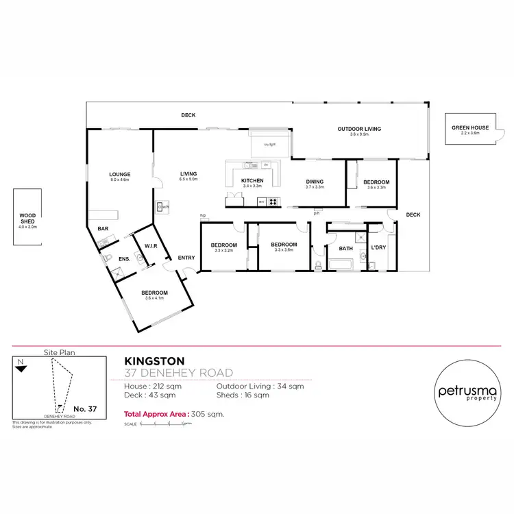 Floorplan of Homely rural property listing, 37 Denehey Road, Kingston TAS 7050