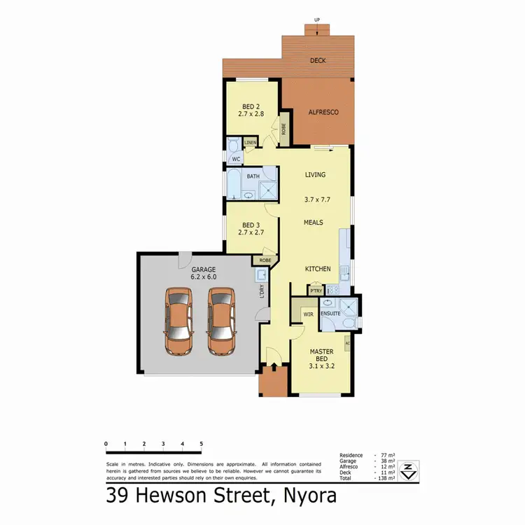 Floorplan of Homely house listing, 39 Hewson Street, Nyora VIC 3987