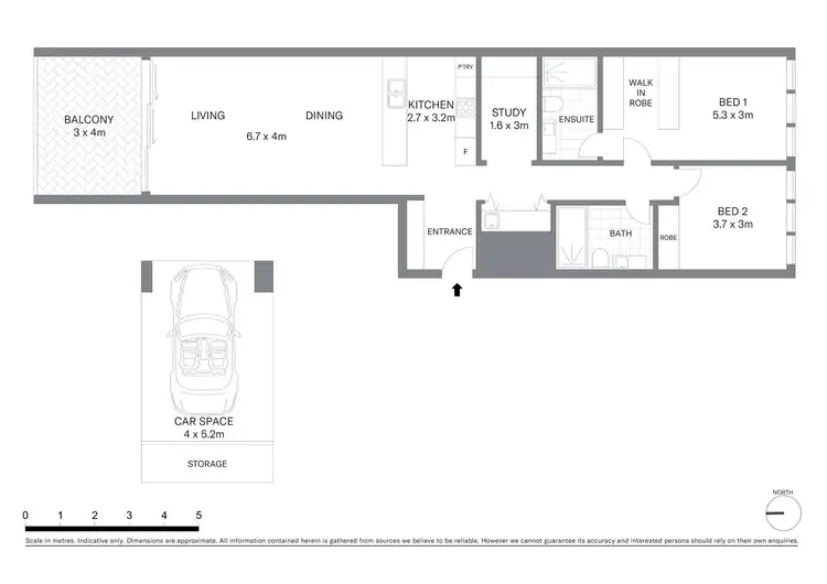 Floorplan of Homely apartment listing, 1701/130 Elizabeth Street, Sydney NSW 2000