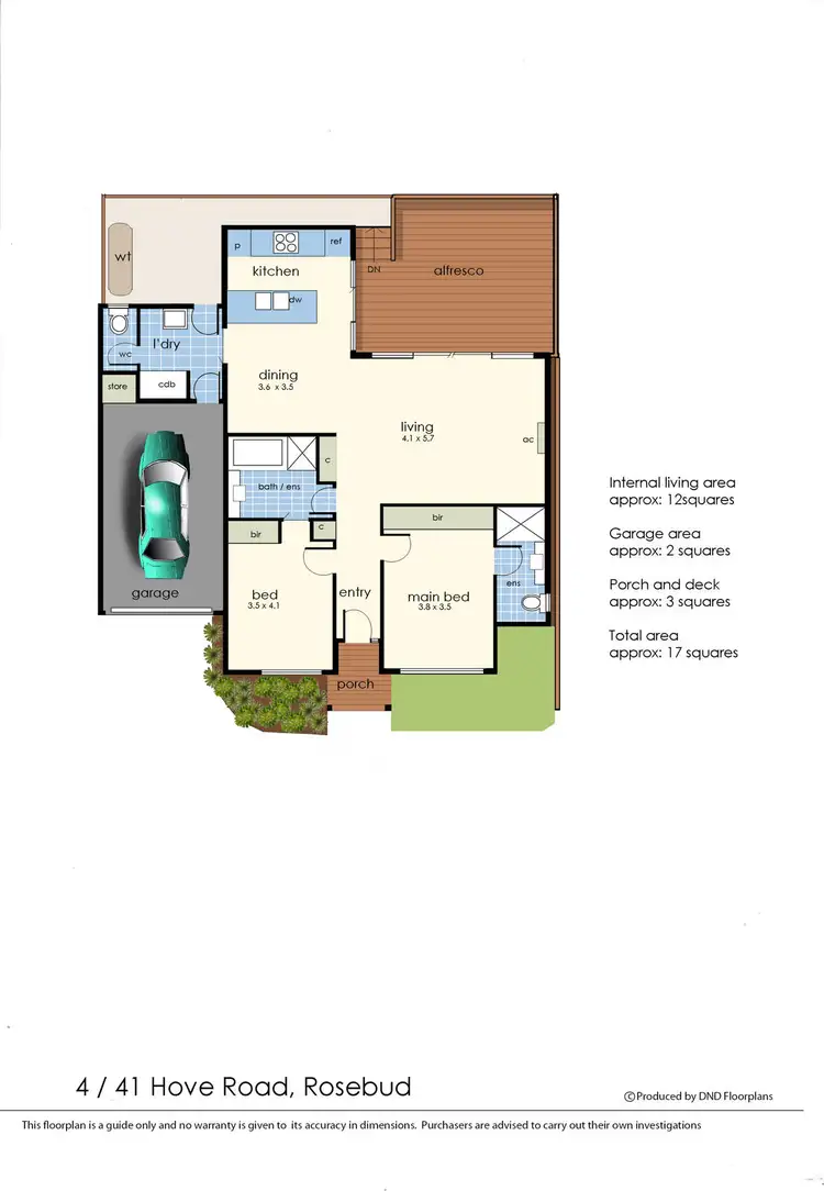 Floorplan of Homely unit listing, 4/41 Hove Road, Rosebud VIC 3939