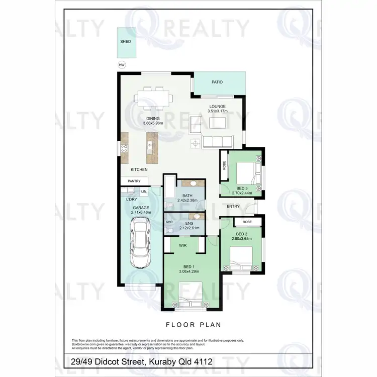 Floorplan of Homely villa listing, 29/49 Didcot Street, Kuraby QLD 4112