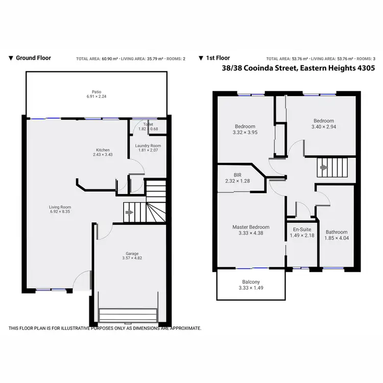 Floorplan of Homely townhouse listing, 38/38 Cooinda Street, Eastern Heights QLD 4305