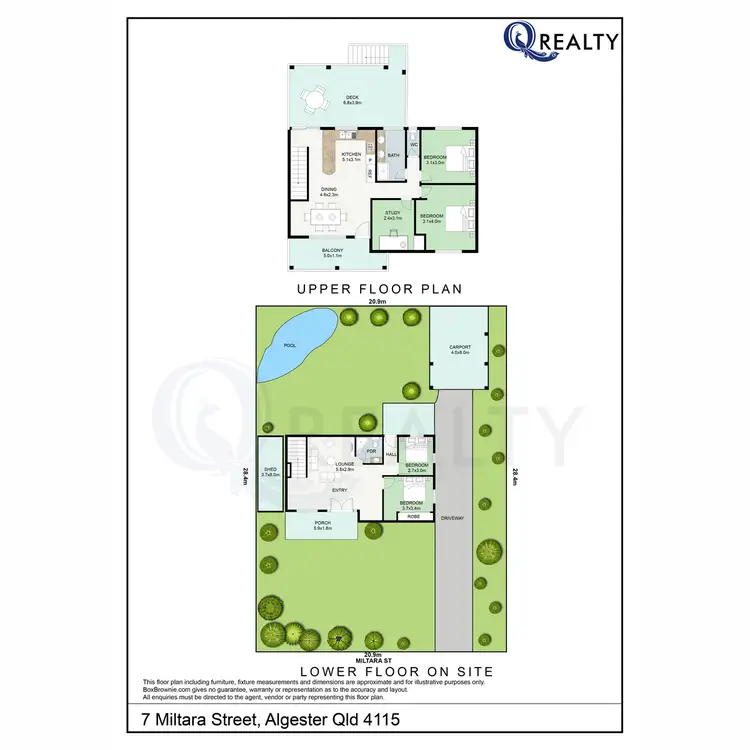 Floorplan of Homely house listing, 7 Miltara Street, Algester QLD 4115