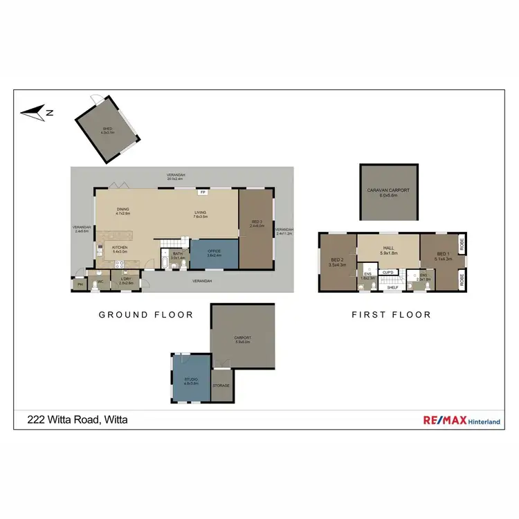 Floorplan of Homely house listing, 3/14 Witta Road, Witta QLD 4552