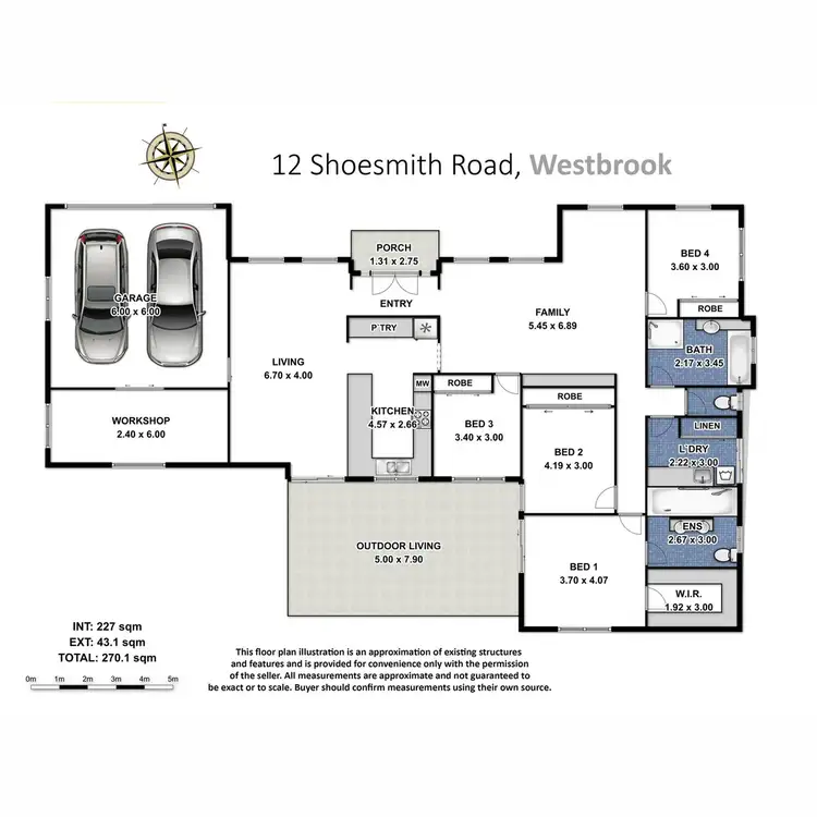 Floorplan of Homely house listing, 12 Shoesmith Road, Westbrook QLD 4350