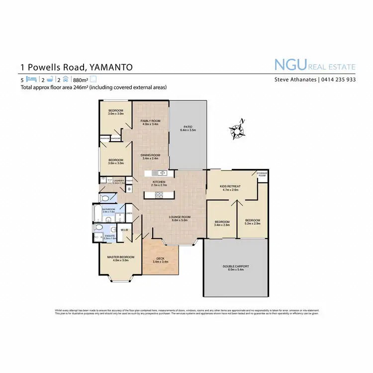 Floorplan of Homely house listing, 1 Powells Road, Yamanto QLD 4305