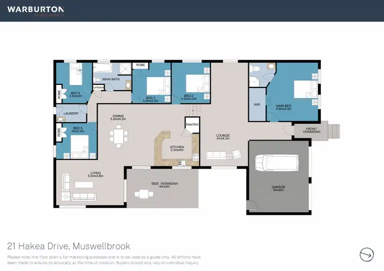 Floorplan of Homely house listing, 21 Hakea Drive, Muswellbrook NSW 2333