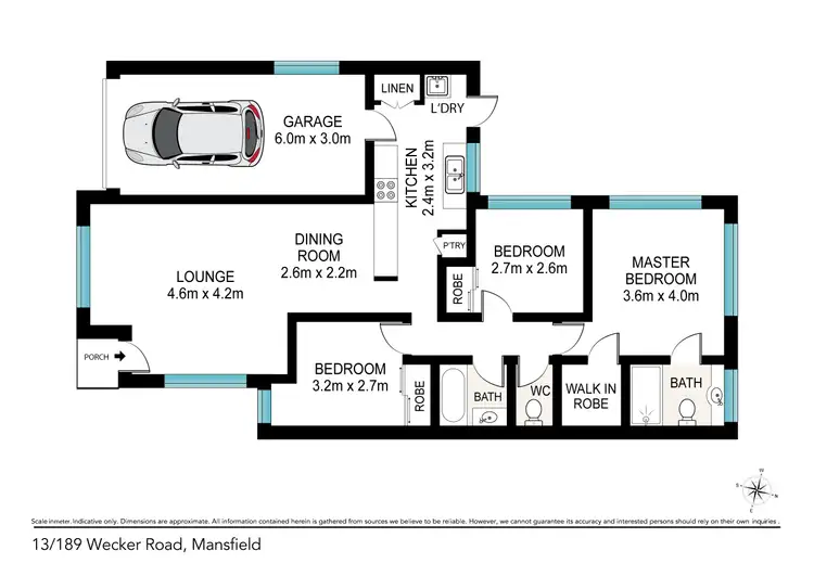Floorplan of Homely villa listing, 13/189 Wecker Road, Mansfield QLD 4122