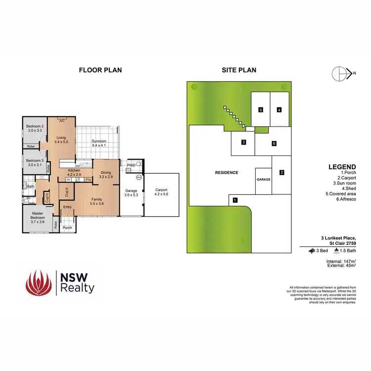 Floorplan of Homely house listing, 3 Lorikeet Place, St Clair NSW 2759