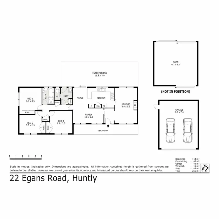 Floorplan of Homely house listing, 22 Egans Road, Huntly VIC 3551