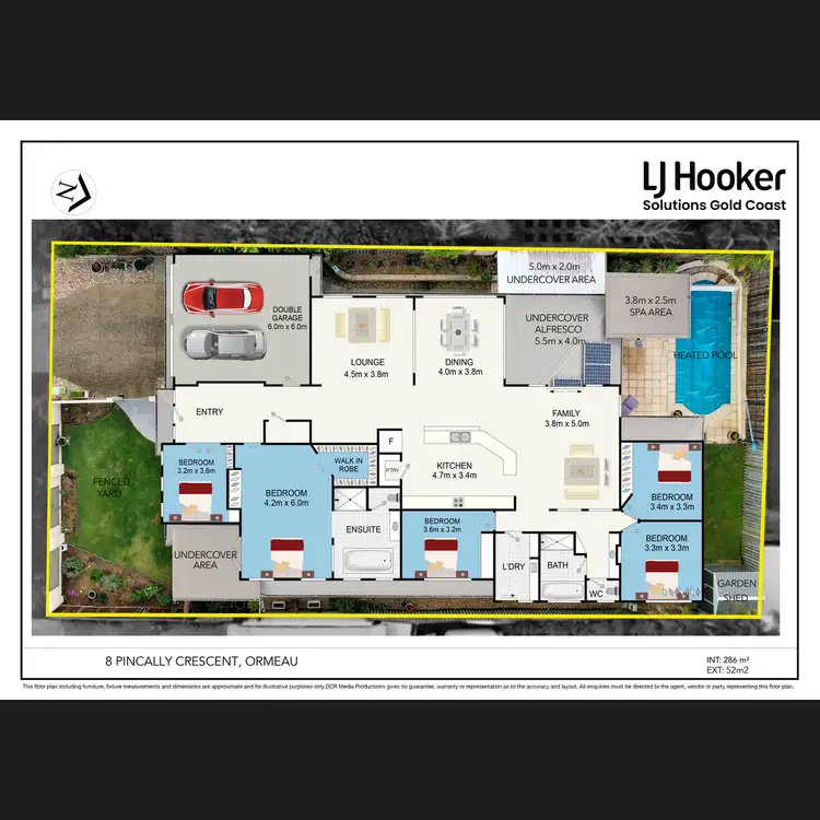 Floorplan of Homely house listing, 8 Pincally Crescent, Ormeau QLD 4208