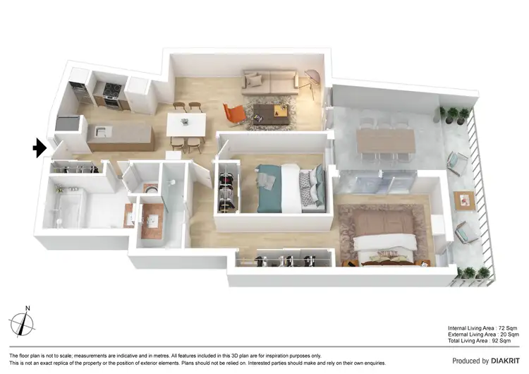 Floorplan of Homely unit listing, 5/41 Clarence Road, Indooroopilly QLD 4068