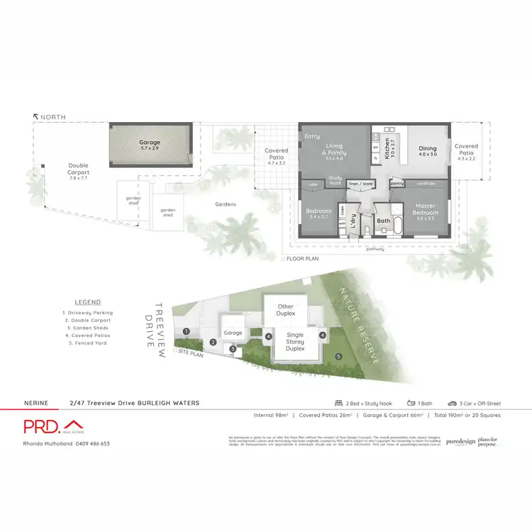 Floorplan of Homely semi-detached listing, 2/47 Treeview Drive, Burleigh Waters QLD 4220
