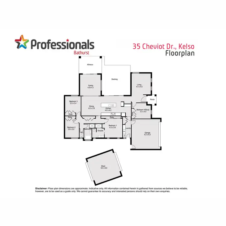Floorplan of Homely house listing, 35 Cheviot Drive, Kelso NSW 2795