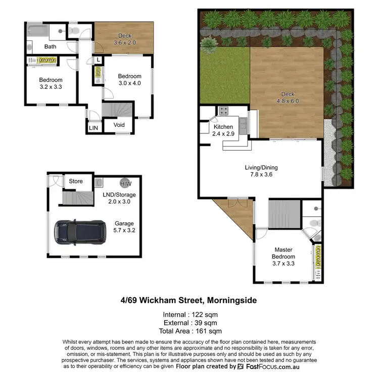 Floorplan of Homely townhouse listing, 4/69 Wickham Street, Morningside QLD 4170