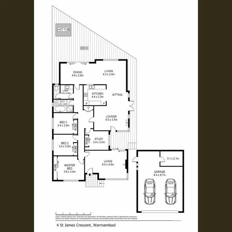 Floorplan of Homely house listing, 4 St James Crescent, Warrnambool VIC 3280
