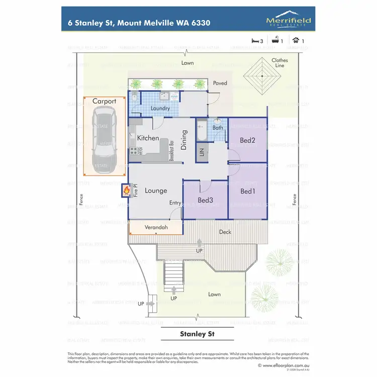 Floorplan of Homely house listing, 6 Stanley Street, Mount Melville WA 6330