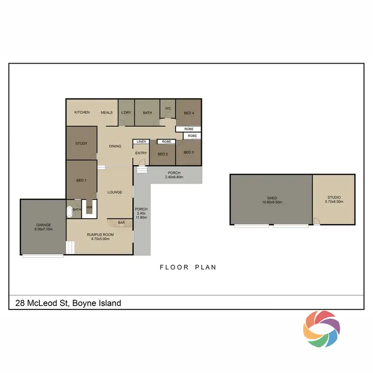 Floorplan of Homely house listing, 28 McLeod Street, Boyne Island QLD 4680