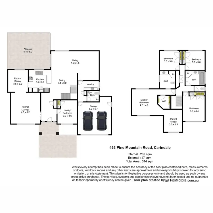 Floorplan of Homely house listing, 463 Pine Mountain Road, Carindale QLD 4152