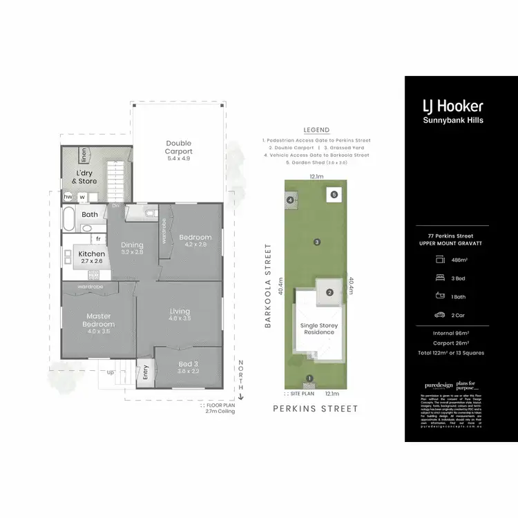 Floorplan of Homely house listing, 77 Perkins Street, Upper Mount Gravatt QLD 4122