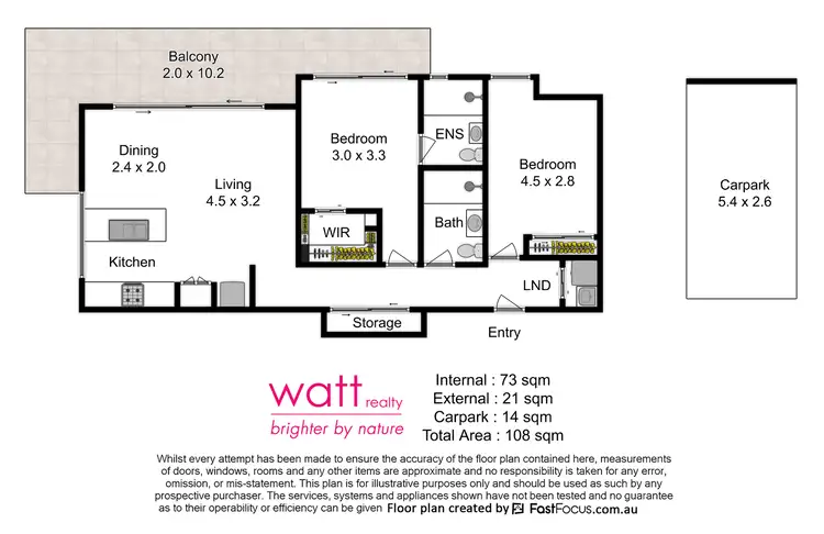 Floorplan of Homely apartment listing, 2/25 Riverview Terrace, Indooroopilly QLD 4068