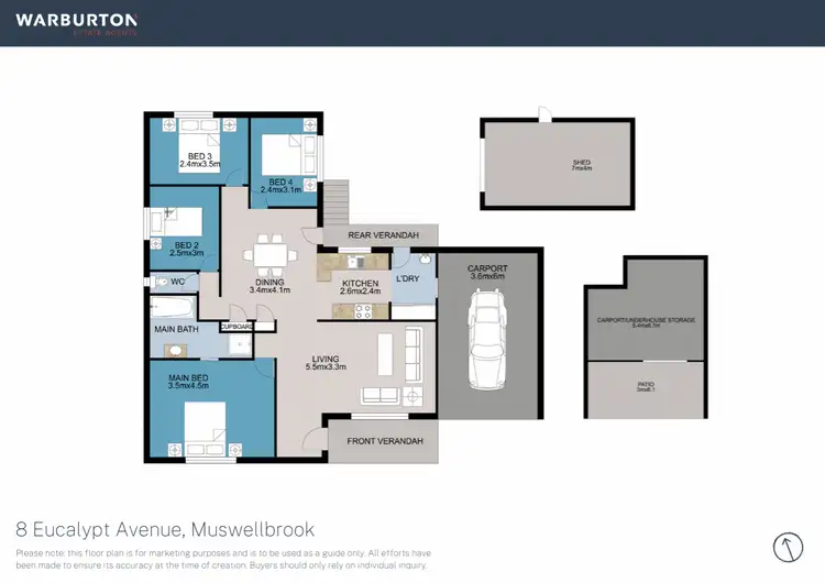 Floorplan of Homely house listing, 8 Eucalypt Avenue, Muswellbrook NSW 2333