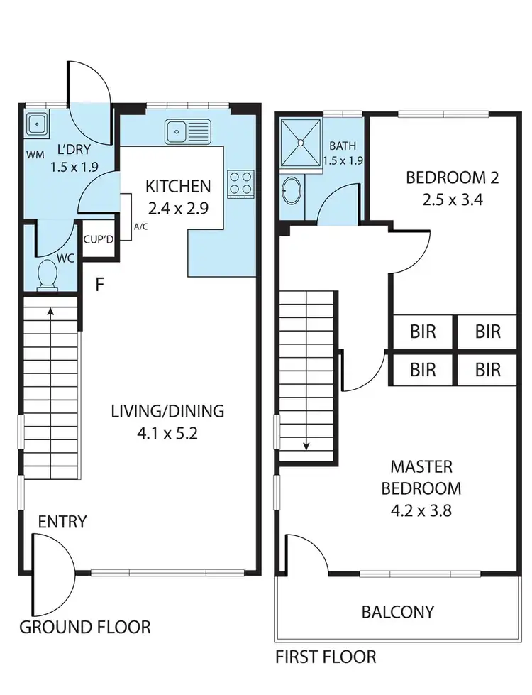 Floorplan of Homely apartment listing, 4/53 Fox Street, Wagga Wagga NSW 2650