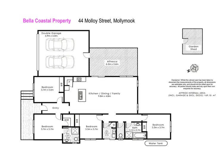 Floorplan of Homely house listing, 44 Molloy Street, Mollymook NSW 2539
