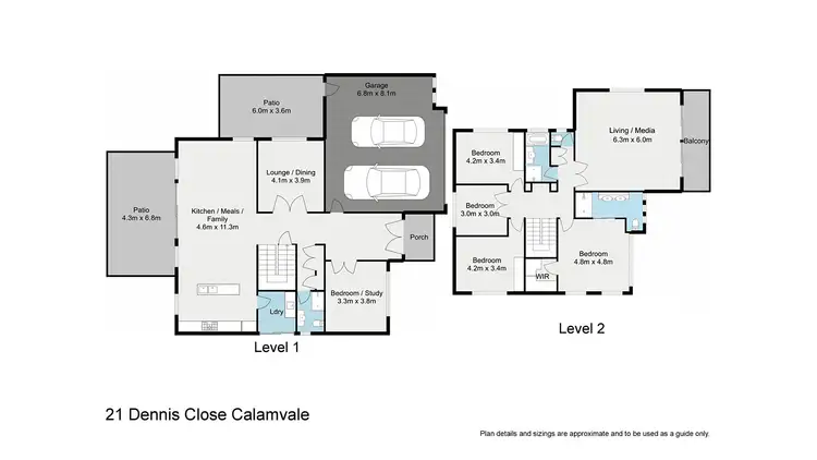 Floorplan of Homely house listing, 21 Dennis Close, Calamvale QLD 4116