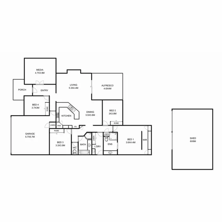 Floorplan of Homely house listing, 5 Casuarina Crescent, Withcott QLD 4352