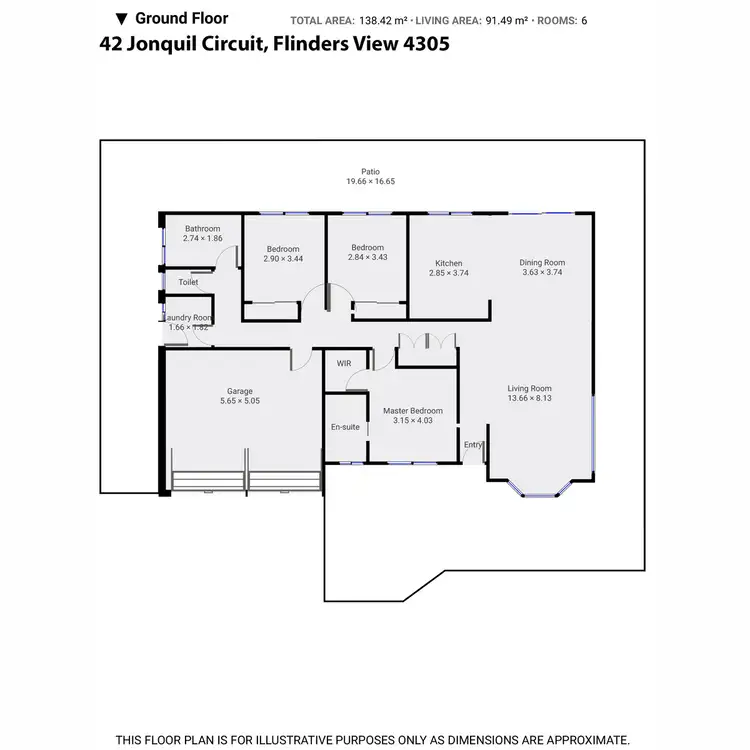 Floorplan of Homely house listing, 42 Jonquil Circuit, Flinders View QLD 4305