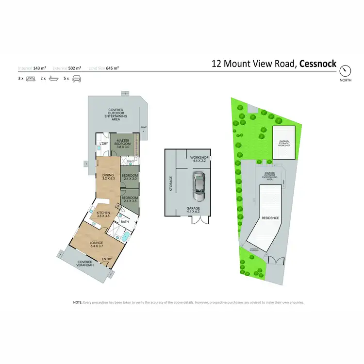 Floorplan of Homely house listing, 12 Mount View Road, Cessnock NSW 2325
