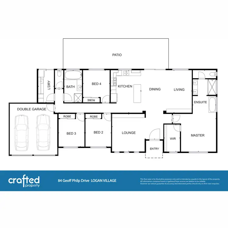 Floorplan of Homely house listing, 84 Geoff Philp Drive, Logan Village QLD 4207