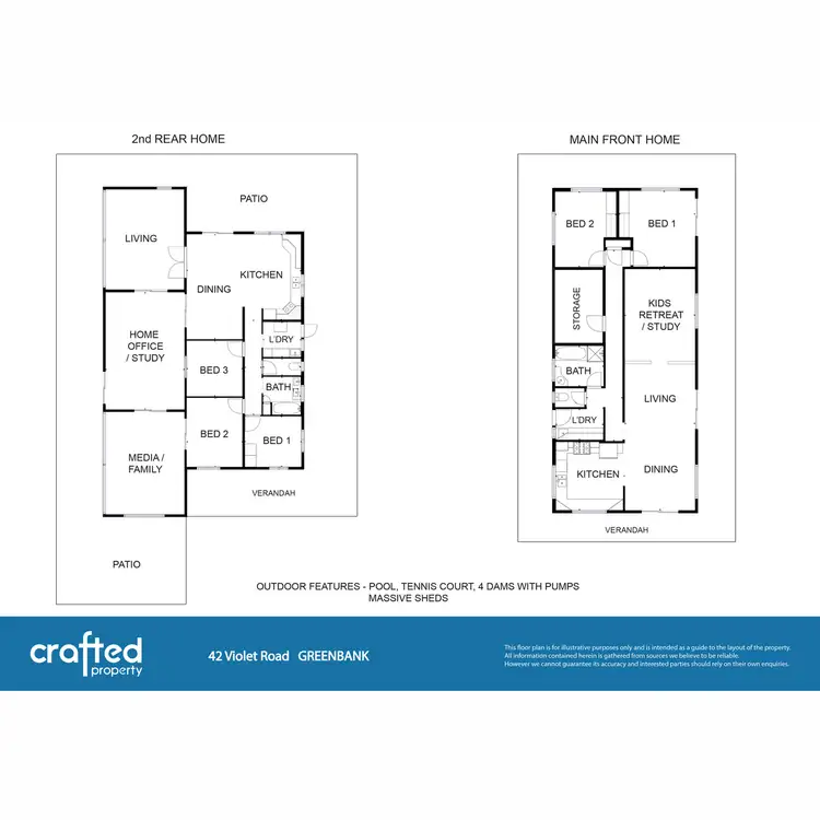 Floorplan of Homely house listing, 42 Violet Road, Greenbank QLD 4124