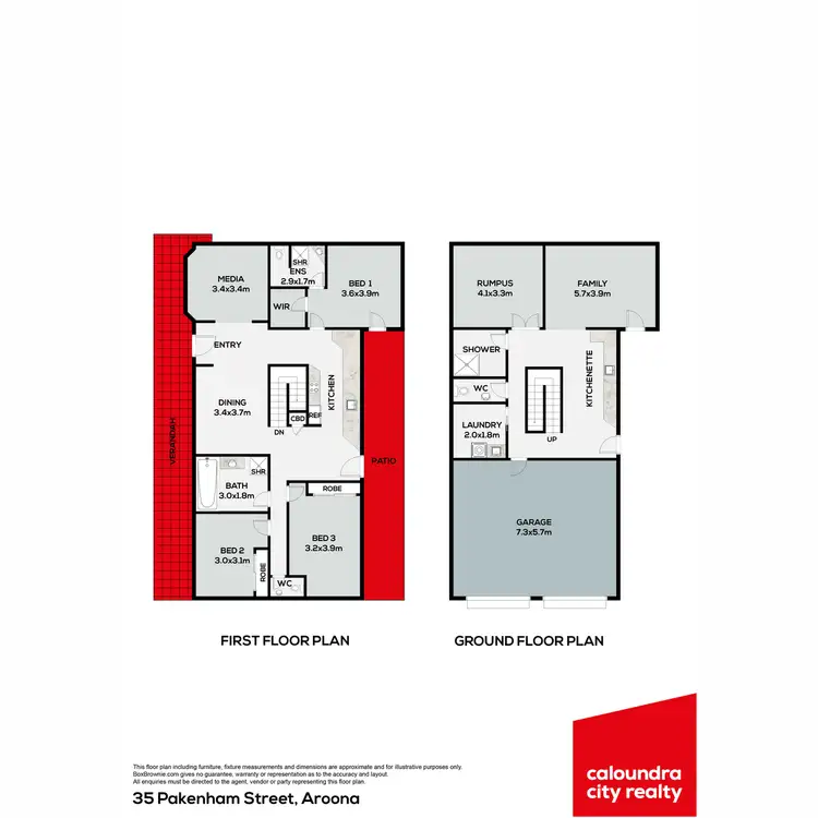 Floorplan of Homely house listing, 35 Pakenham Street, Aroona QLD 4551