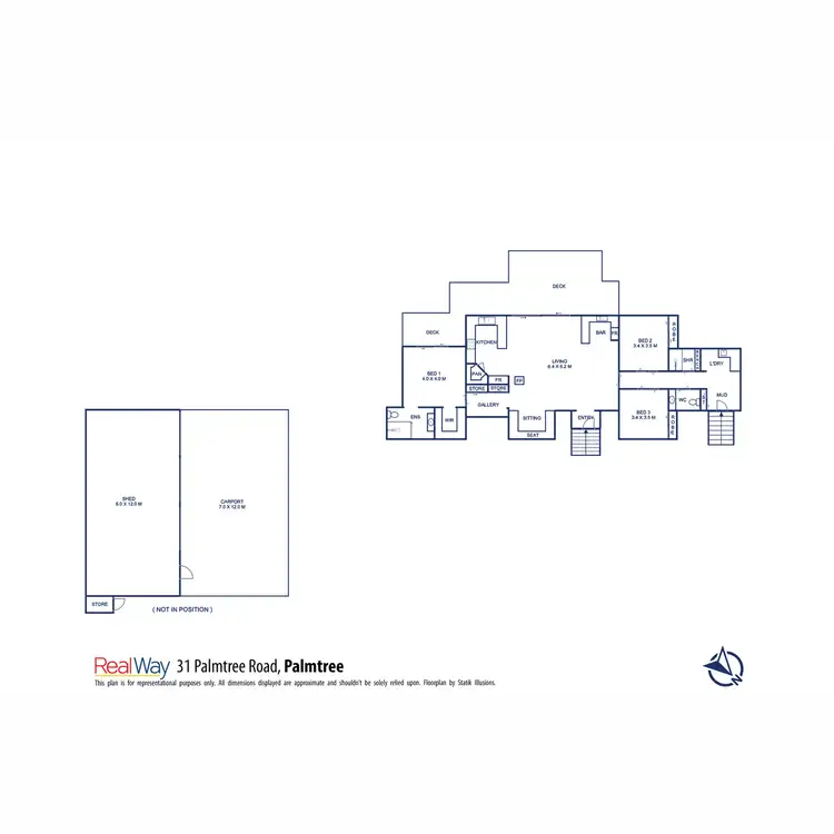Floorplan of Homely house listing, 31 Palmtree Road, Ravensbourne QLD 4352