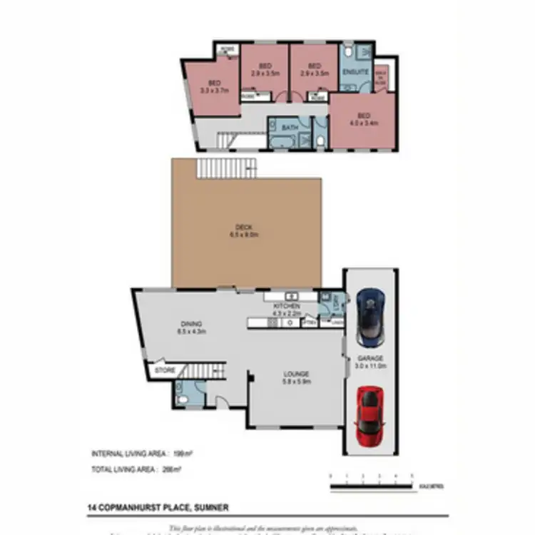 Floorplan of Homely house listing, 14 Copmanhurst Place, Sumner QLD 4074