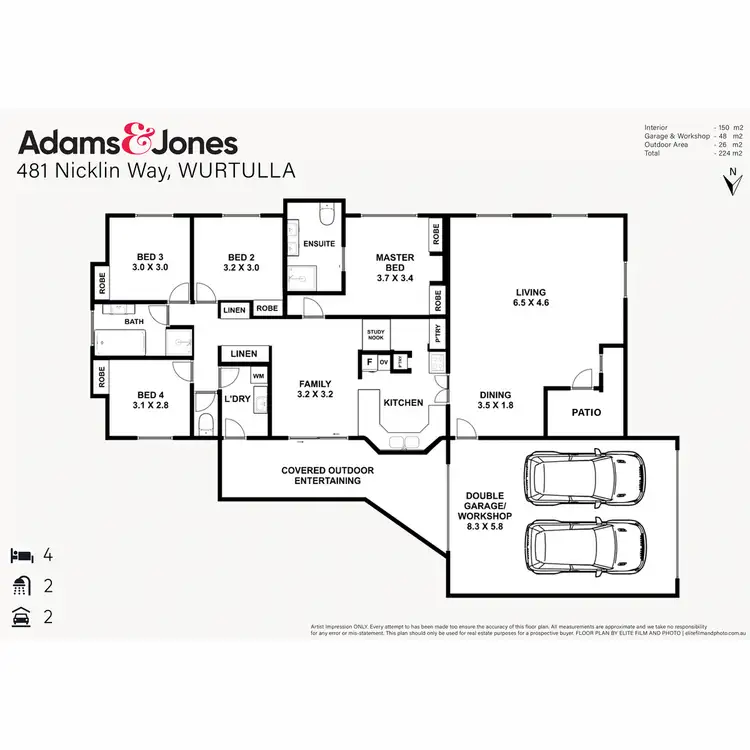 Floorplan of Homely house listing, 481 Nicklin Way, Wurtulla QLD 4575