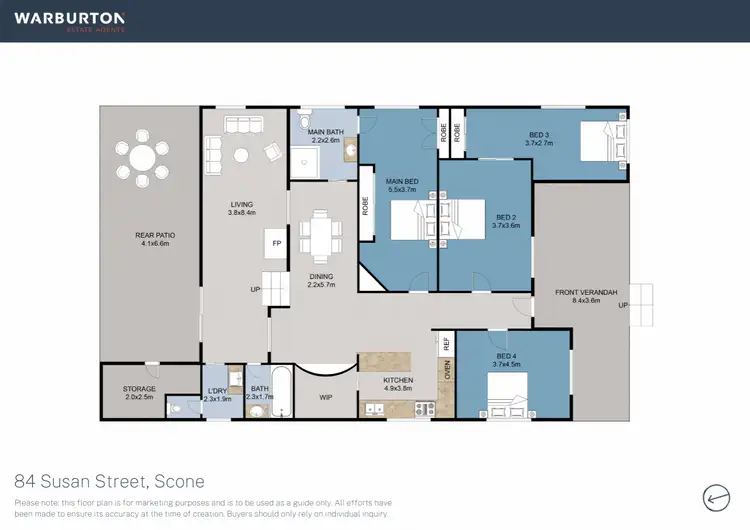 Floorplan of Homely house listing, 84 Susan Street, Scone NSW 2337