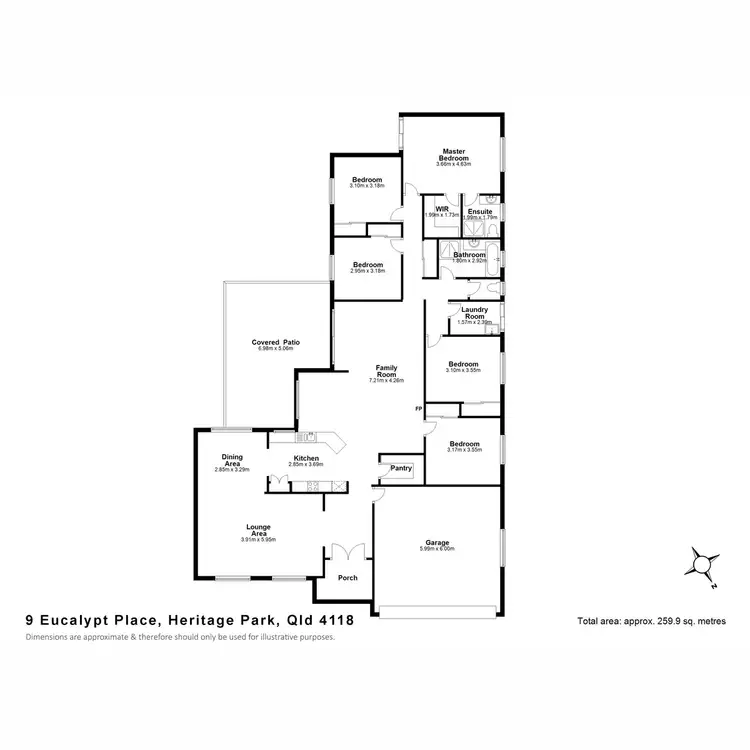 Floorplan of Homely house listing, 9 Eucalypt Place, Heritage Park QLD 4118