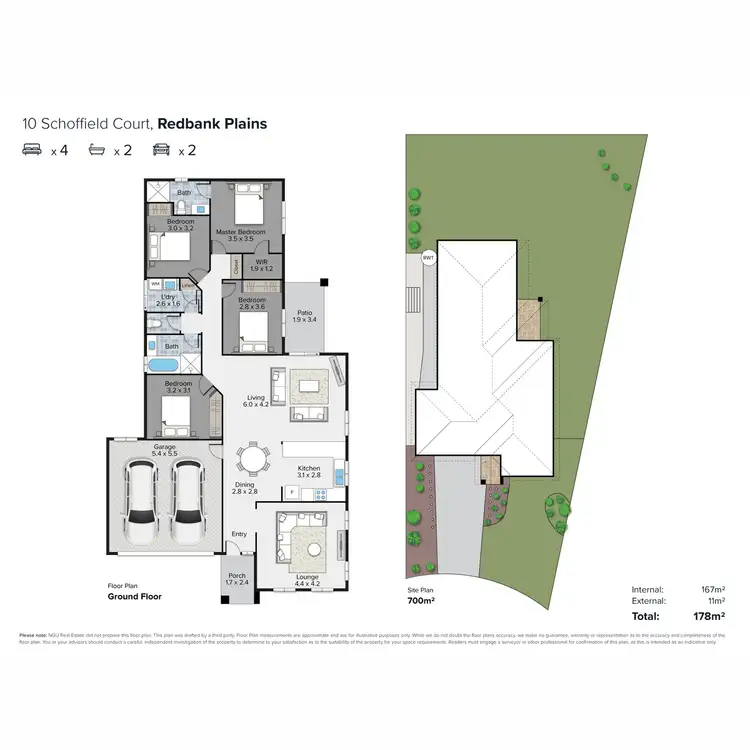 Floorplan of Homely house listing, 10 Schoffield Court, Redbank Plains QLD 4301