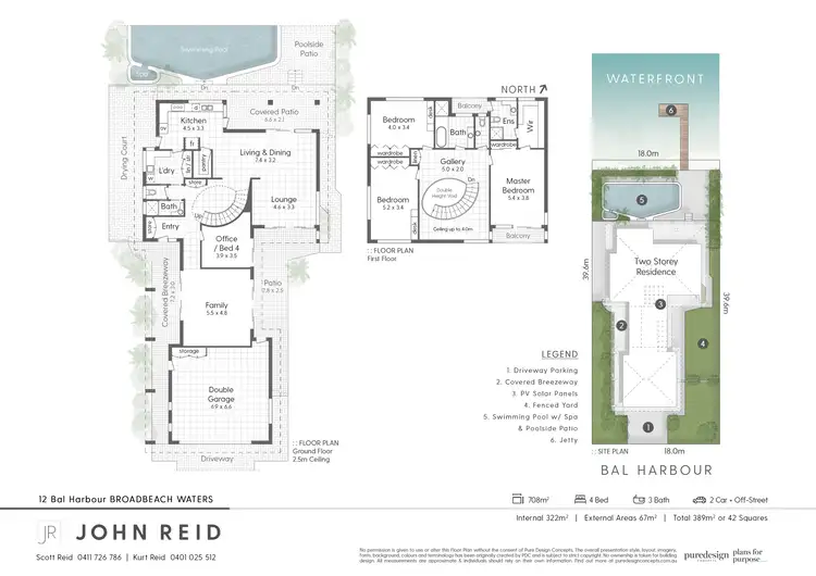Floorplan of Homely house listing, 12 Bal Harbour, Broadbeach Waters QLD 4218
