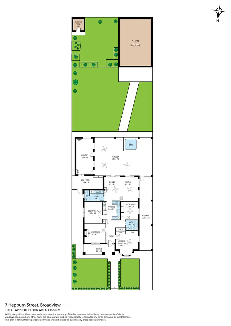 Floorplan of Homely house listing, 7 Hepburn Street, Broadview SA 5083