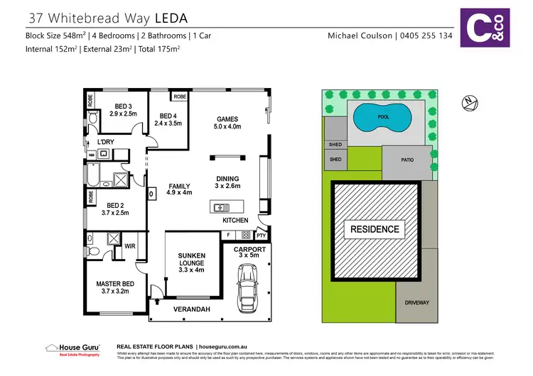 Floorplan of Homely house listing, 37 Whitebread Way, Leda WA 6170